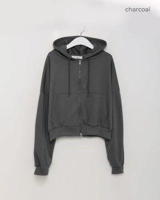 Basic Hooded Double Zip Hoodie