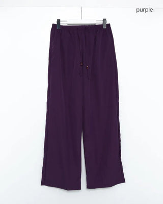 Nylon pants with string waist