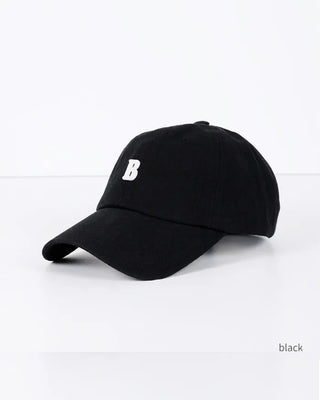 B cotton ball cap