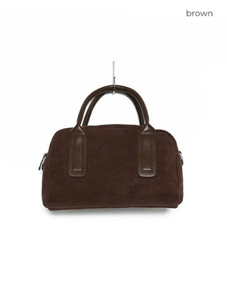 Suede tote bag