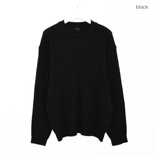 (Unisex) Ribbed Round Knit