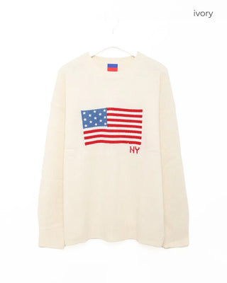 (Unisex) USA Logo Oversized Knit