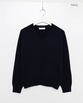 Basic wool V-neck knit