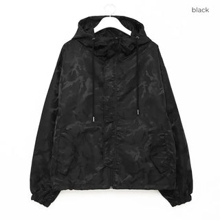 (Unisex) Camouflage Hooded Windbreaker
