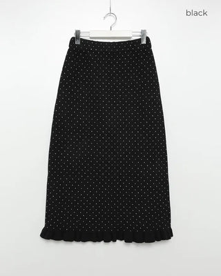 Polka Dot Frill Point Skirt