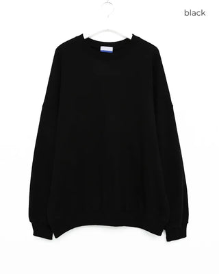 Washed plain oversized sweatshirt