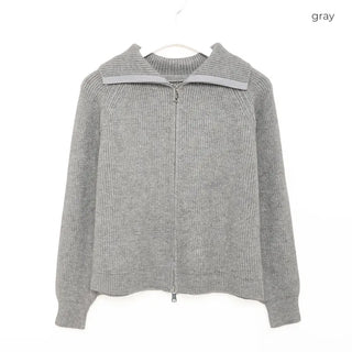 Double zip-up knit
