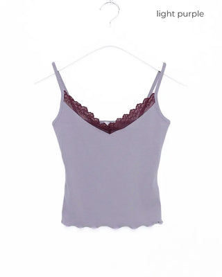 Necklace Scalloped Rib Camisole