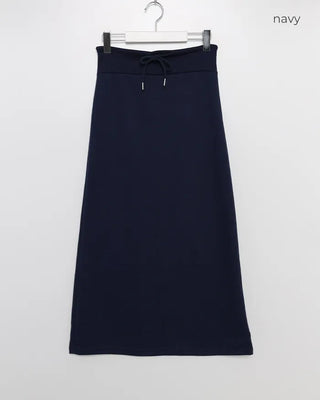 Waist string maxi skirt