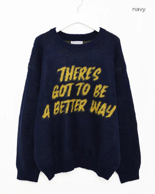 Lettering knit
