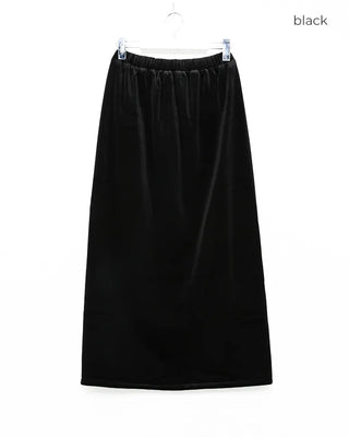 Velvet long skirt