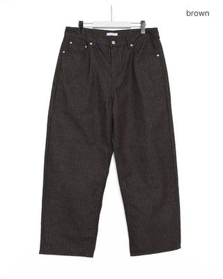 Non-faded herringbone denim pants