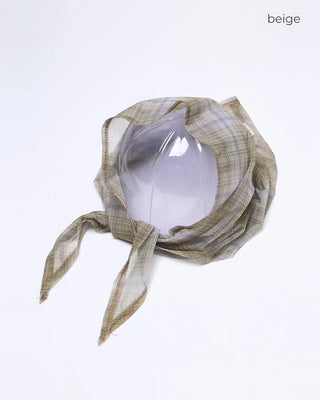 Checkered hair bandana