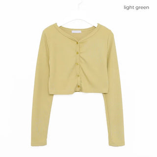Crop Basic Cardigan