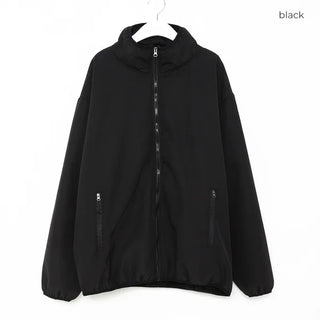 Zip-up nylon boa jacket