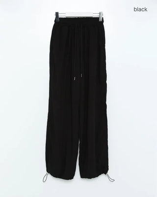 String Point Wide Easy Pants