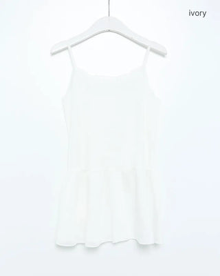 Long frill lace camisole