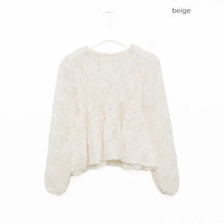 Flower lace blouse