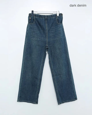 Wide-fit denim pants