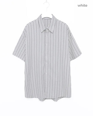 Multi-stripe half-sleeve shirt