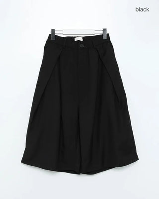 Pintuck Bermuda Shorts