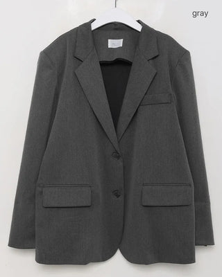 Back-slit oversized blazer