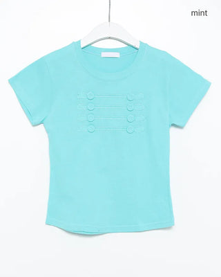 Napoleon button design half T-shirt