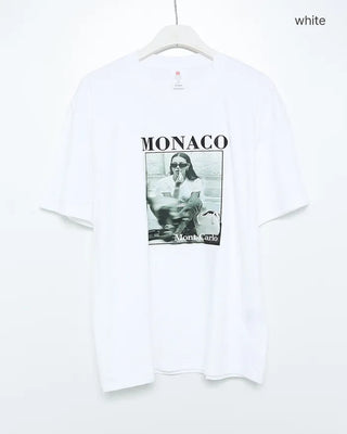Monaco print short-sleeved T-shirt
