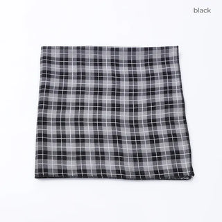 Square check scarf