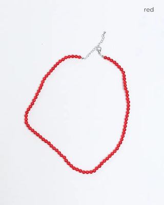 Colored bead necklace