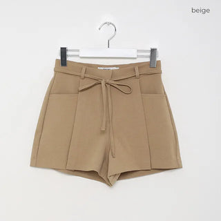 Belted shorts