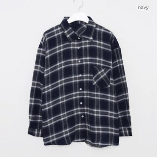 Oversized check shirt