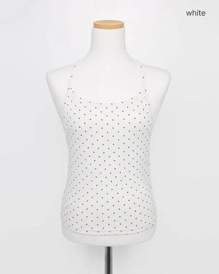 Polka Dot Halter Neck Top