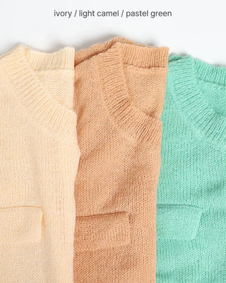 Pocket knit cardigan