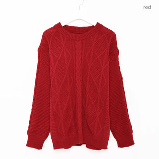 (Unisex) Cable Low Gauge Box Knit