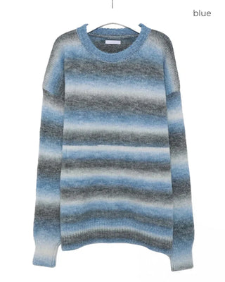 Mohair striped knit