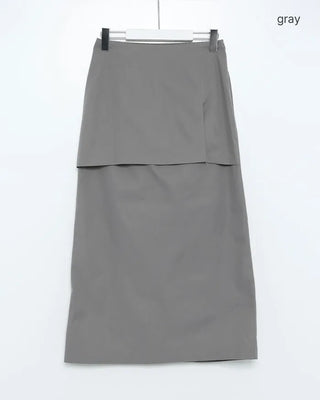 Layered long skirt