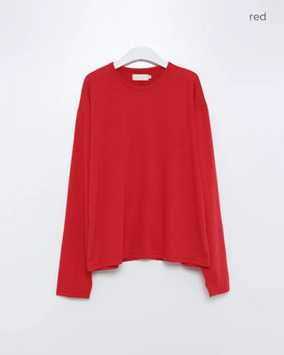 (Unisex) Simple Round Long Sleeve T-Shirt