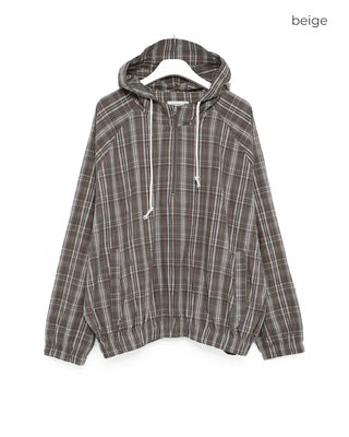 Checkered Anorak Parka