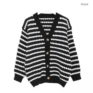 Wave Border Cardigan