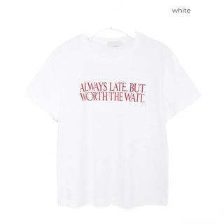 WAIT Lettering Short-Sleeve T-Shirt