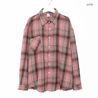 Pink checkered shirt