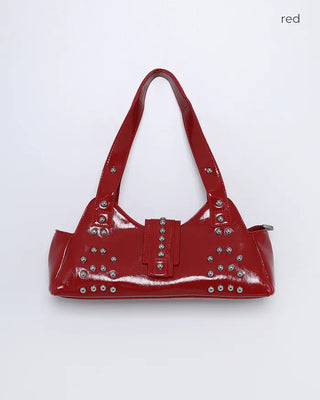 Studded Ribbon Shaped Shoulder Bag
