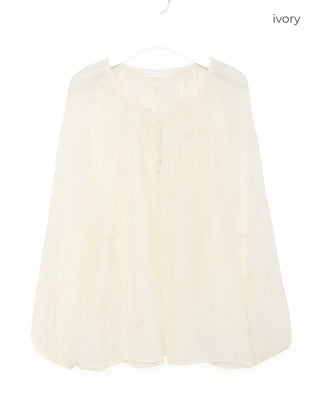 Button-point blouse