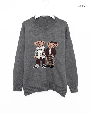 Bear Round Knit