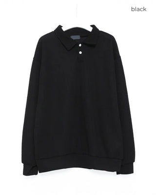 Two-button collar shirt