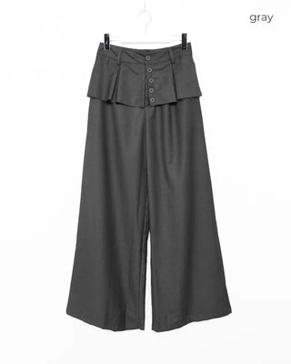 Layered slacks pants