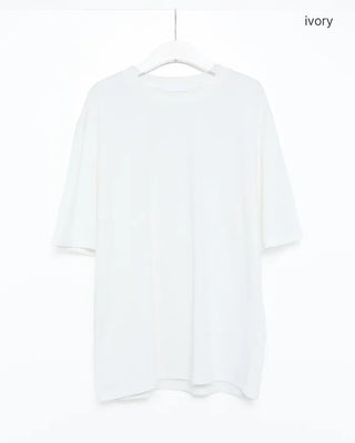 Oversized sheer short-sleeved T-shirt