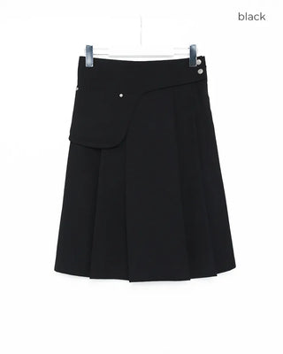 Pleated midi skirt