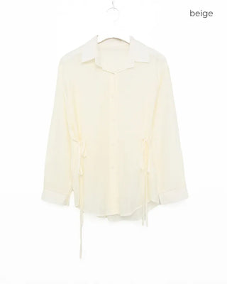 Tie Ribbon Oversized Shirt